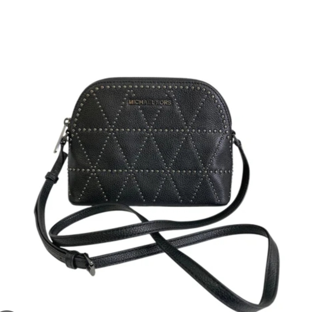 Michael Kors Black Quilted Crossbody Bag